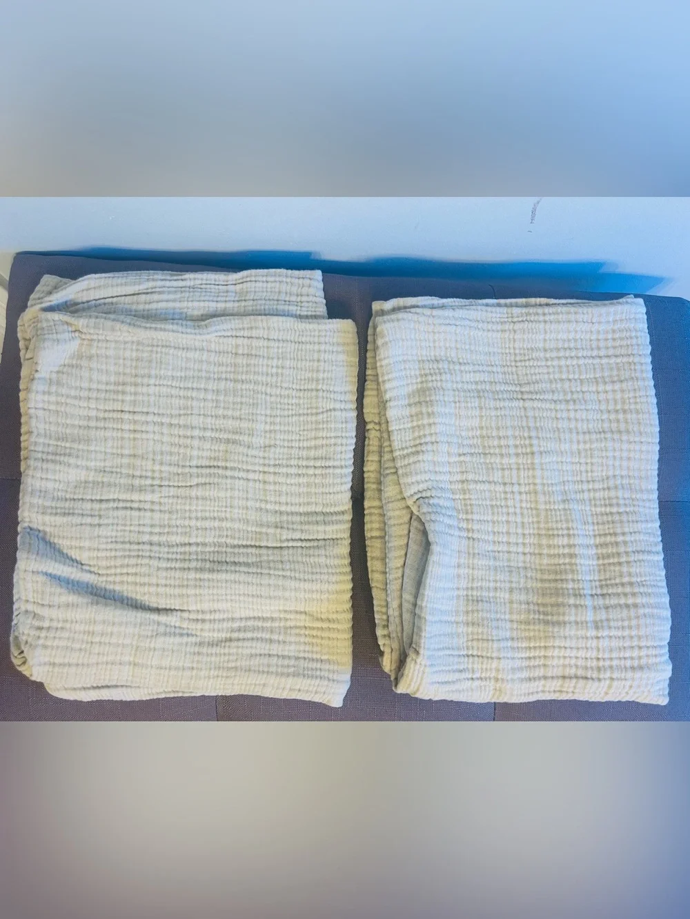 NWT Quince Sand (Dune) Organic Cotton Gauze Duvet Cover and Sham Set!